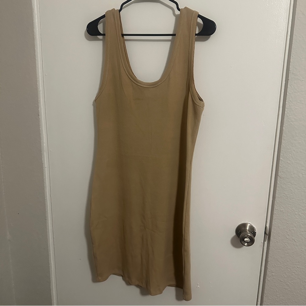 Fashion Nova Tan Mini Dress